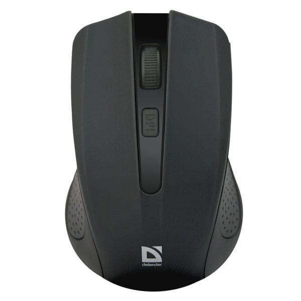 Defender Mysz Accura MM-935, 1600DPI, 2.4 [GHz], optyczna, 4kl., 1 scroll, bezprzewodowa, czarna, 2 szt AAA, nano-odbiornik, zasię