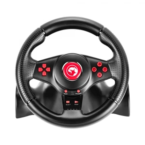 Kierownica Marvo GT-903, kierownica z pedałami i dźwignią zmiany biegów, 16przycisk, USB, czarny