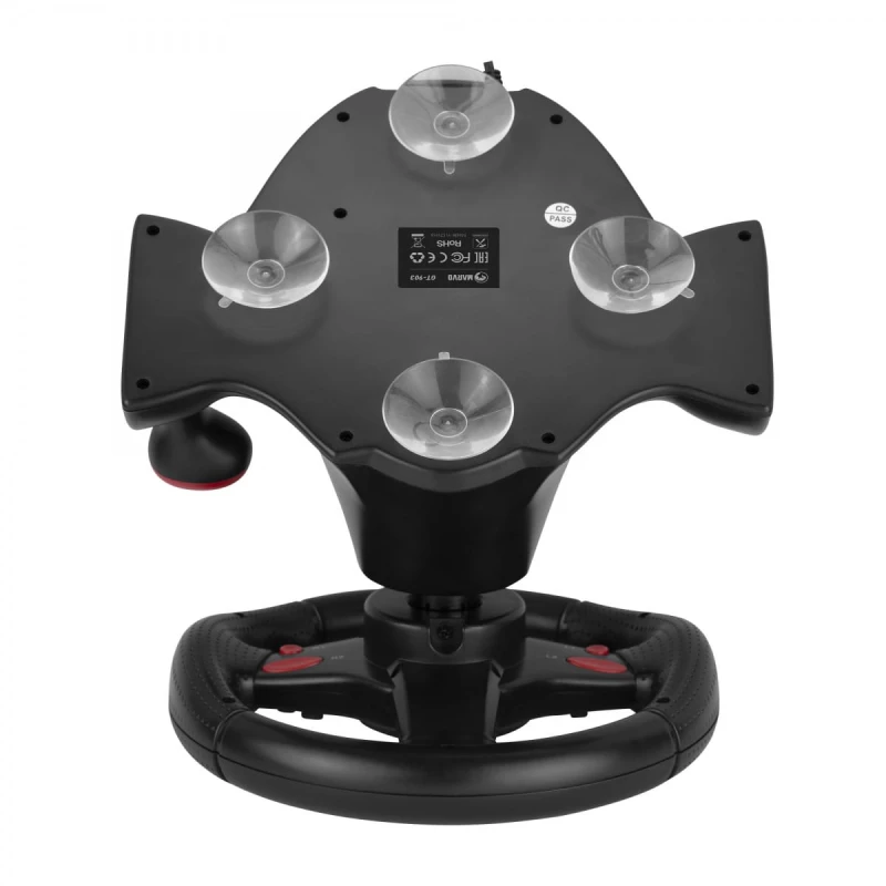 Kierownica Marvo GT-903, kierownica z pedałami i dźwignią zmiany biegów, 16przycisk, USB, czarny