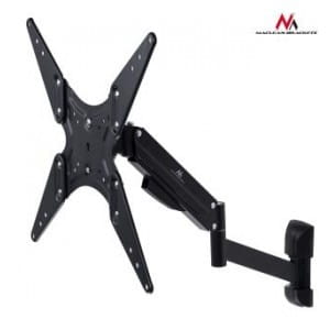Uchwyt do TV Maclean MC-784, do telewizora lub monitora, gazowa sprężyna, 2 ramiona, regulacja wysokości 25cm, 32"-55", 22kg, czarny