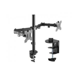 Uchwyt biurkowy na 2 monitory Maclean MC-884 17-32" 2x 8kg (max 16kg) VESA 75x75, 100x100