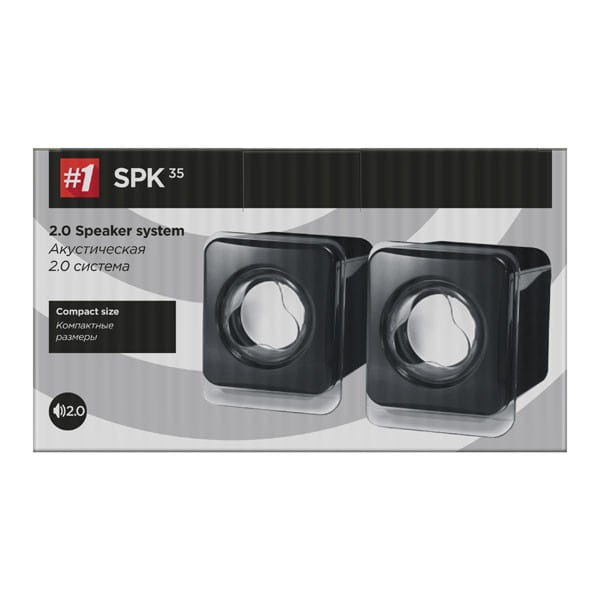 Defender głośniki SPK-35, 2.0, 5W, czarne, kompaktowy rozmiar