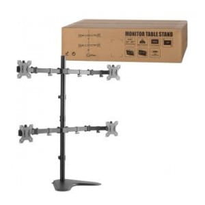 Uchwyt biurkowy na 4 monitory LCD/LED LogiLink VESA 100x100, 13–32“