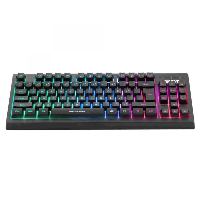 Marvo CM310 EN, RGB zestaw klawiatura + mysz i podkładka dla graczy, US, do gry, membranowa typ przewodowa (USB), czarna, podświet