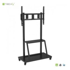 Stojak mobilny Techly 55"-100", 150kg z półką