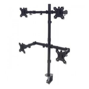 Uchwyt biurkowy Manhattan 13"-32" 4x8kg, 4 monitory