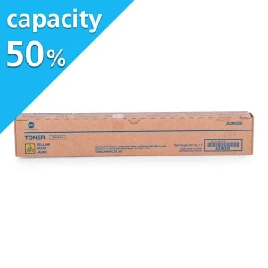 Konica Minolta oryginalny toner TN321Y, A33K25G, yellow, 12500s, Połowa pojemności