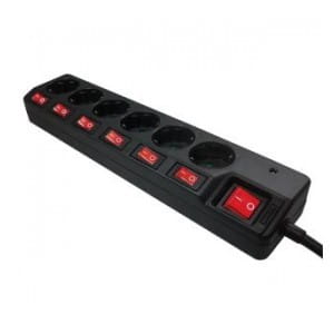Listwa zasilająca LogiLink LPS233 6 gniazd ON/OFF 1,5m