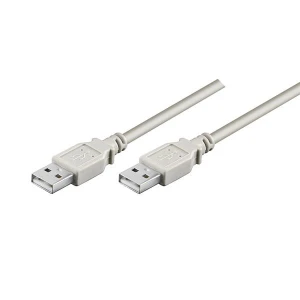 USB kabel (2.0), USB A M - USB A M, 1.8m, szary, High Speed, EOL
