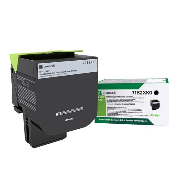 Lexmark oryginalny toner 71B2XK0, black, 8000s, return, Lexmark CS517, CX517, O