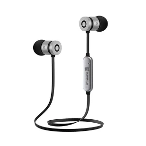 Powerton W2, słuchawki bluetooth, bezprzewodowaczarno-srebrna, sportowe, z magnetycznym uchwytem typ bluetooth