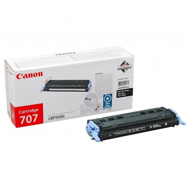 Canon oryginalny toner CRG707, black, 2500s, 9424A004, Canon i-SENSYS LBP5000,5100,5101, O