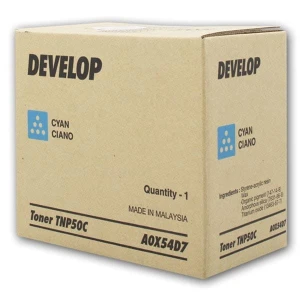 Develop oryginalny toner A0X54D7, TNP-50C, cyan, 5000s
