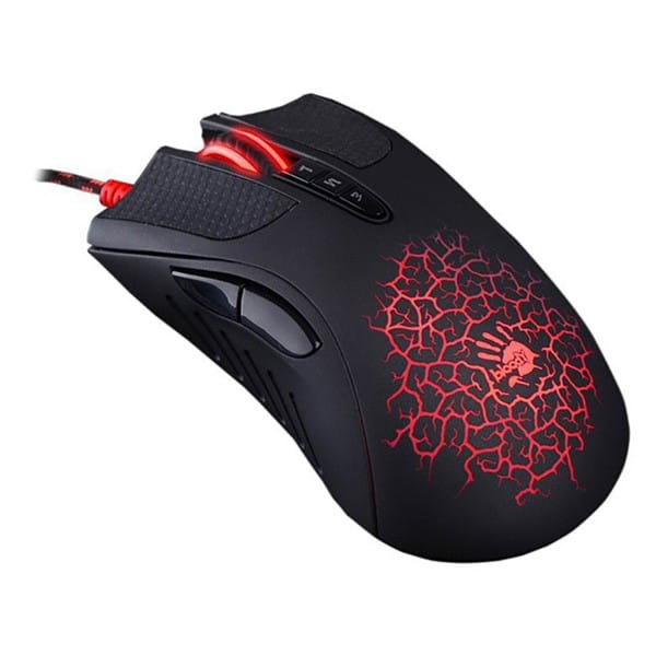 A4tech Mysz Bloody A90A Blazing, 6200DPI, optyczna, 8kl., przewodowa USB, czarna, do gry, V-Track, CORE3