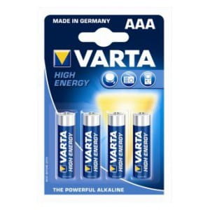 Baterie VARTA High Energy, Micro LR03/AAA - 4 szt
