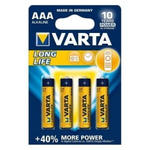Baterie VARTA Longlife Micro LR03/AAA - 4 szt