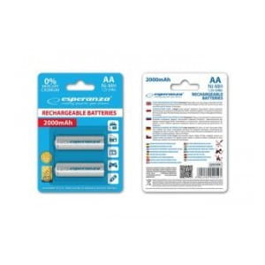 Akumulatorki AA Esperanza 2000mAh 2szt. białe