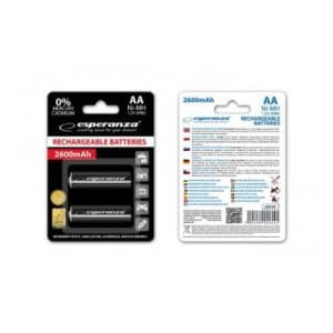 Akumulatorki AA Esperanza 2600mAh 2szt. czarne