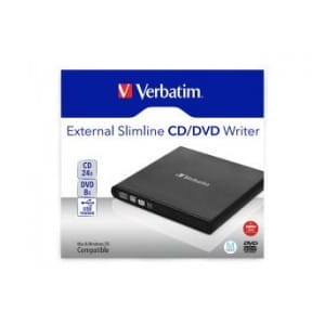 Nagrywarka zewnętrzna Verbatim CD/DVD RW USB 2.0 SLIM