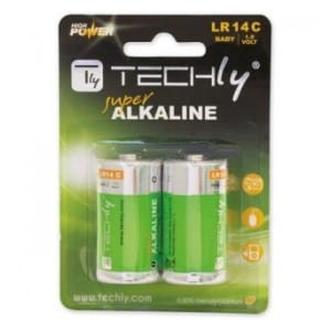 Baterie alkaliczne Techly 1,5V C R14, 2szt.