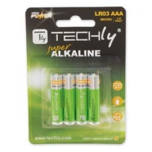 Baterie alkaliczne Techly 1,5V AAA LR03 4szt.
