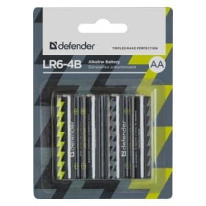 Baterie alkaliczne Defender LR6-4B AA - 4 szt blister