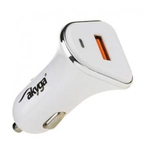 Ładowarka samochodowa Akyga AK-CH-07 12V USB 3000mA biała Quick Charge 3.0