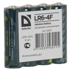 Baterie alkaliczne Defender LR6-4F in film AA - 4 szt folia