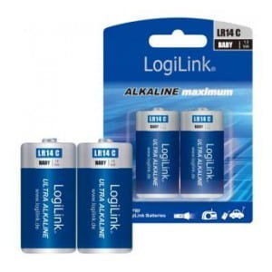 Baterie alkaliczne LR14 LogiLink LR14B2, 2szt