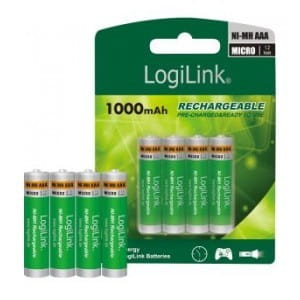 Akumulatorki AAA Ni-MH LogiLink LR03RB4, Micro, 1.2V, 4szt