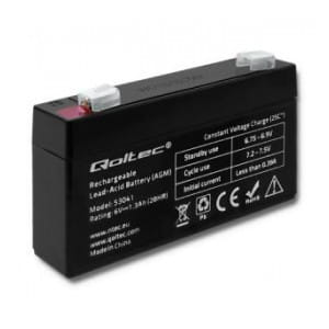 Akumulator AGM Qoltec 6V | 1.3Ah