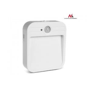 Lampa LED schodowa z sensorem ruchu Maclean MCE236, magnes, haczyk, temperatura 4000K, zasięg 3-4m, akum 3.7V/500mAh, 4 LED SMD2835