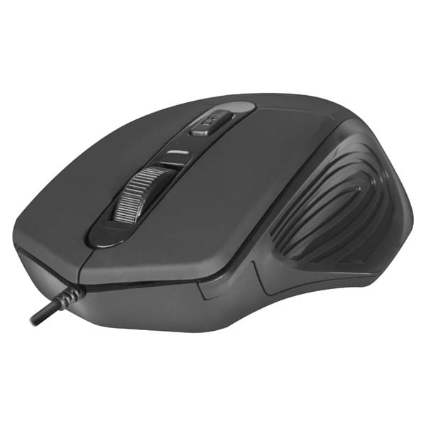 Defender Mysz Datum MB-347, 1600DPI, optyczna, 4kl., 1 scroll, przewodowa USB, czarna, biurowy