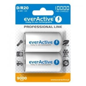 Akumulatorki D/R20 everActive Professional Line 10000 mAh 2 sztuki