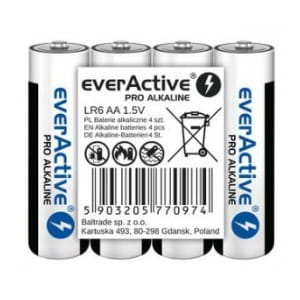 Baterie alkaliczne AA/LR6 everActive Pro Alkaline 4 sztuki