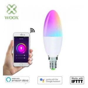 Żarówka Smart Woox LED Wi-Fi Kolorowa RGB+CCT 5W E14 2700K-6500K