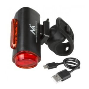 Lampka rowerowa LED tylna z obrysem Maclean MCE317 wbudowany akumulator, Li-Poly 3.7V 700mAh