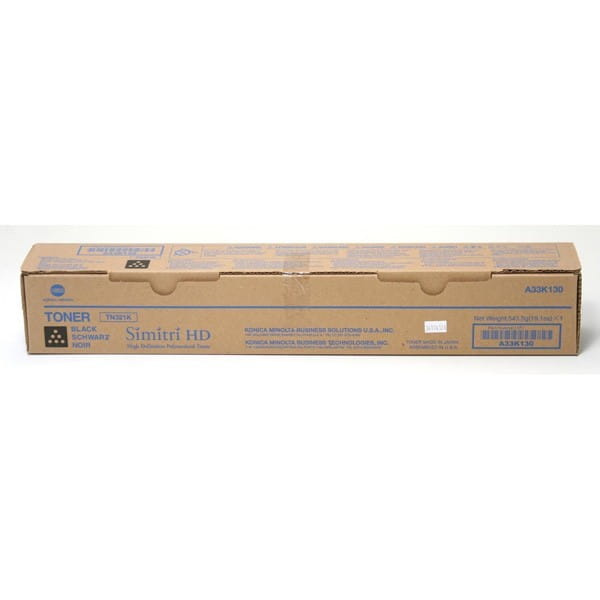 Konica Minolta oryginalny toner TN321K, black, 13500s, A33K15G, Połowa pojemności, Konica Minolta Bizhub C224, C284, C364, O