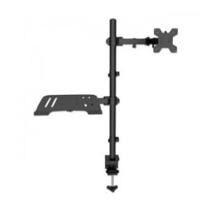 Uchwyt biurkowy Manhattan 13"-32", z półką na laptopa