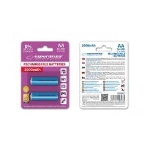 Akumulatorki AA Esperanza 2000mAh 2szt. niebieskie