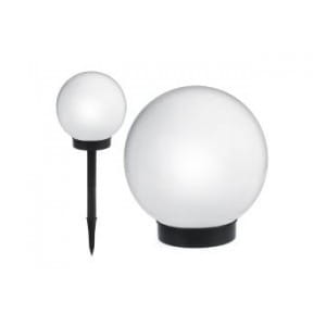 Lampa solarna GreenBlue GB121 wolnostojaca ogrodowa - kula 15x15x48cm, bialy LED