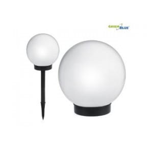 Lampa solarna GreenBlue GB123 wolnostojaca ogrodowa - kula 20x20x53cm, bialy LED