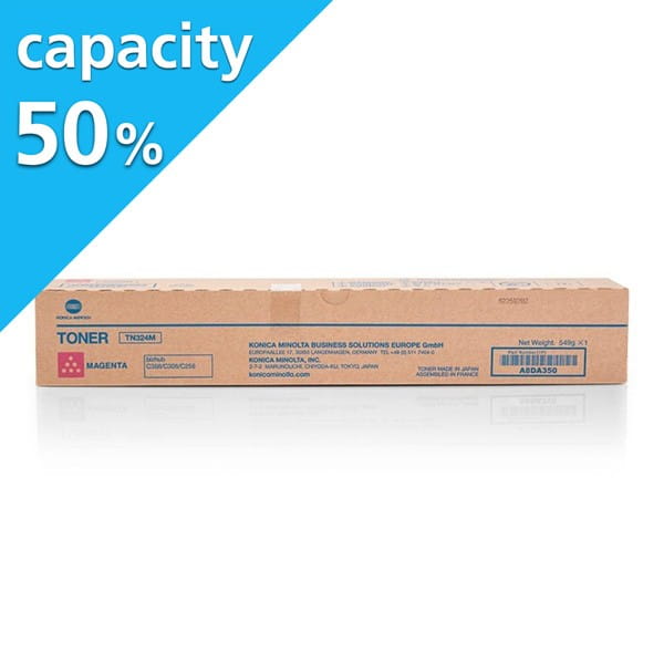 Konica Minolta oryginalny toner A8DA35H, magenta, 13000s, TN324M, Połowa pojemności, Konica Minolta Bizhub C258,C308,C368, O