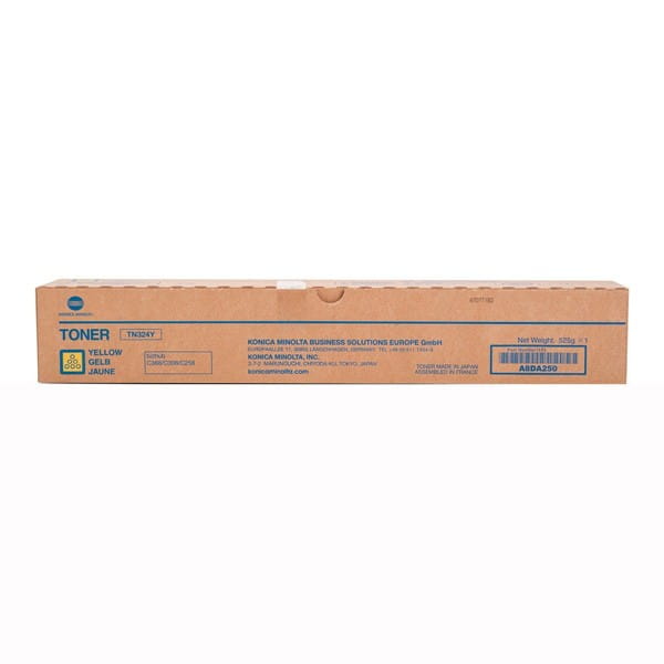 Konica Minolta oryginalny toner A8DA25H, yellow, 13000s, TN324Y, Połowa pojemności, Konica Minolta Bizhub C258,C308,C368, O
