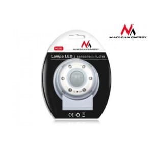 Lampa LED z sensorem ruchu Maclean MCE02 magnes, stojak, haczyk czas świecenia 20s 60s 90s 4xAAA