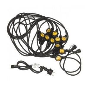 Girlanda ogrodowa Maclean MCE410 czarna 10m 10x E27