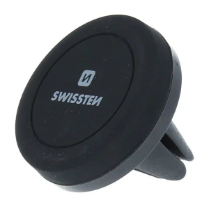 Uchwyt magnetyczny do telefonu lub GPS Swissten do samochodu, S-Grip AV-M4, czarny, metal, do kratki wentylacyjnej, 3.5" do 6", te