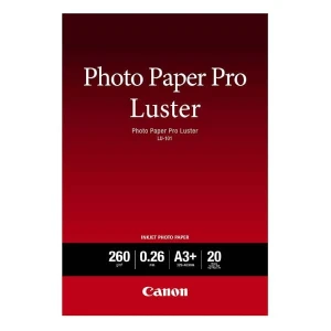 Canon Photo Paper Pro Luster, LU-101, foto papier, połysk, 6211B008, biały, A3+, 13x19", 260 g/m2, 20 szt., atrament