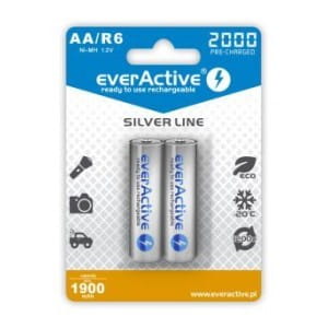 Akumulatorki AA/R6 everActive Silver Line 2000 mAh 2 sztuki