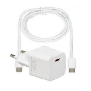 Ładowarka sieciowa iBOX C-38 USB-C PD30W, kabel USB-C